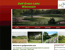 Tablet Screenshot of golfgreenlake.com
